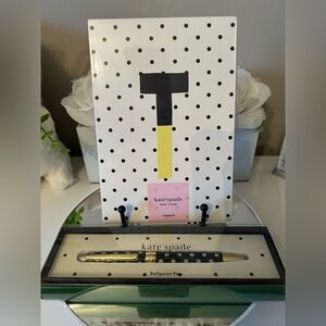 NWT! Kate Spade (T) Notepad & Ballpoint Pen